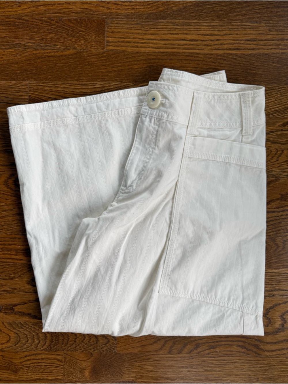 Pilcro Anthropologie Barrel Pants | Size 28 | White | High Rise